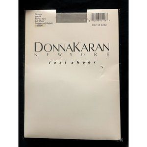 Vintage Donna Karan Gray pantyhose Small color is Greige